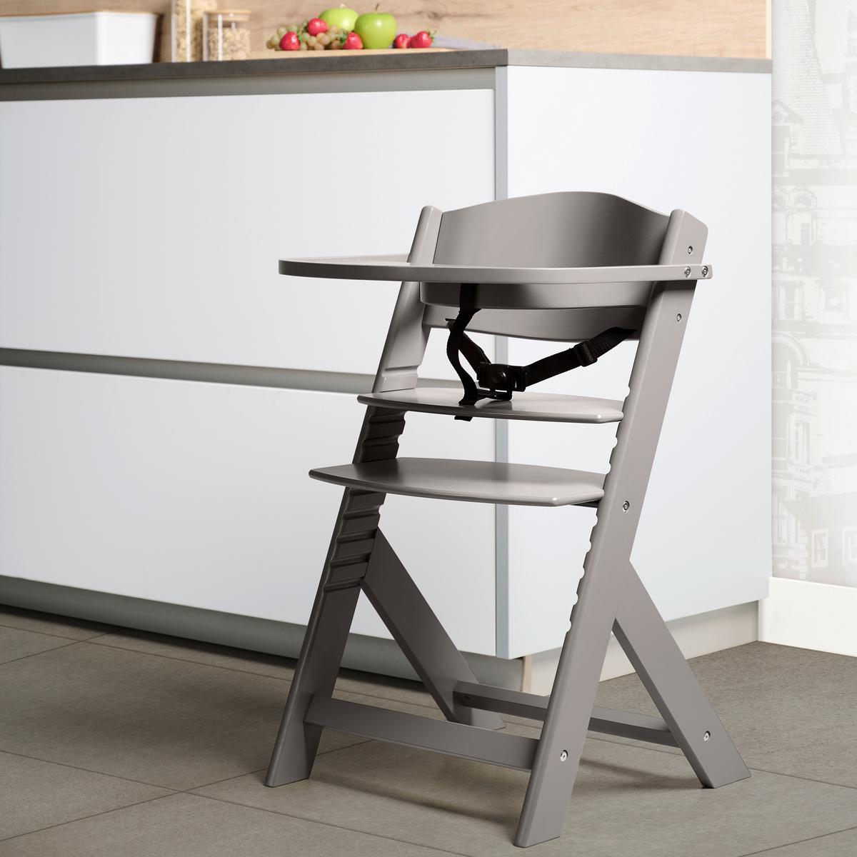 WYSOKIE KRZESŁO LUNCH -TOP- - taupe, Lifestyle, drewno (45/50,5/78,5cm) - My Baby Lou