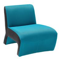 Designsessel Batty Mesh Türkis/Schwarz, Lederlook - Türkis/Schwarz, MODERN, Kunststoff/Textil (66/72/89cm) - Mömax