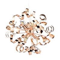 Hängeleuchte Zoe Rame Kupferfarben max. 6 Watt - Kupferfarben, Design, Metall (50/150cm)