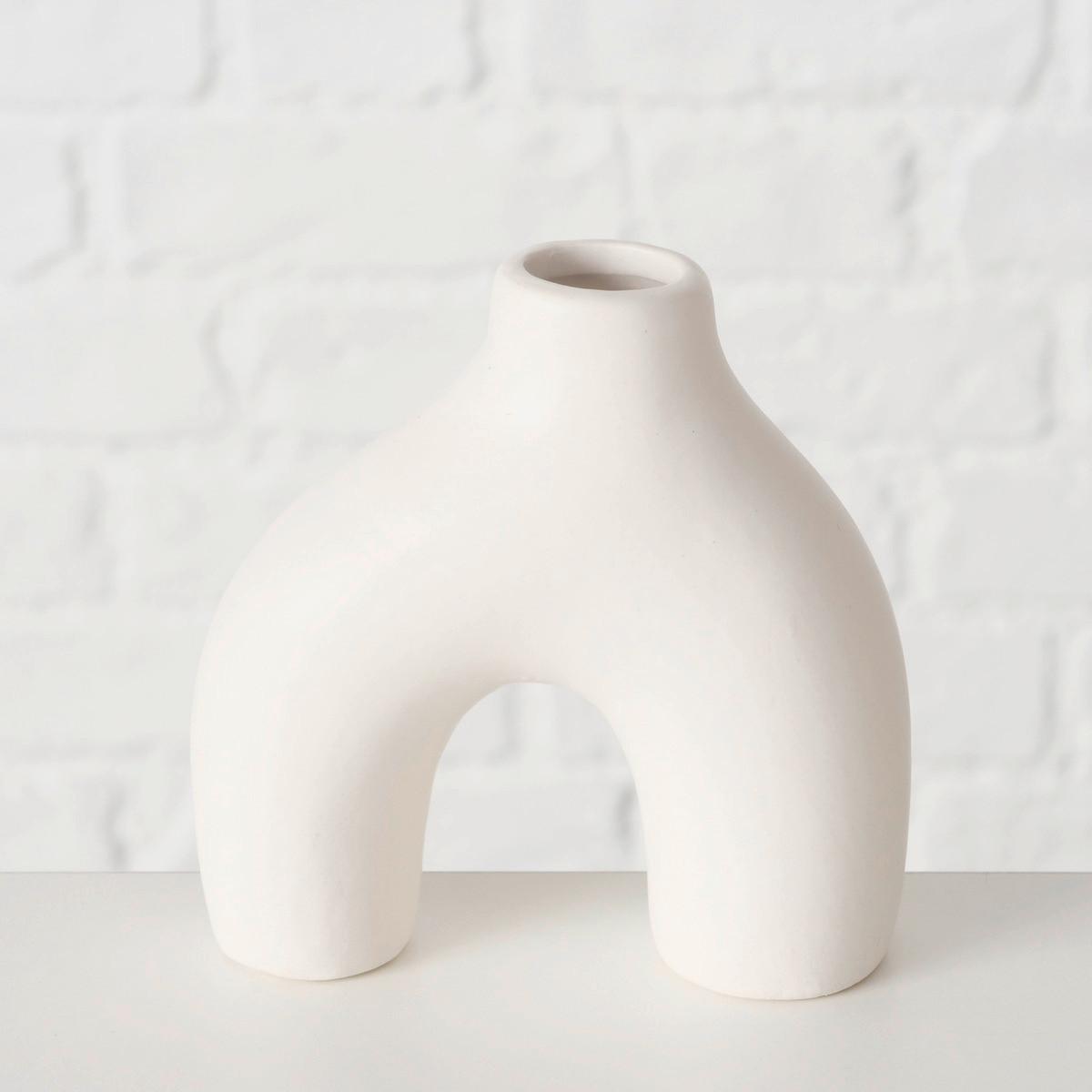 WAZON 2051153 - NATURAL LIVING - beżowy/biały, Basics, ceramika (10/3,5/10cm) - Boltze Home