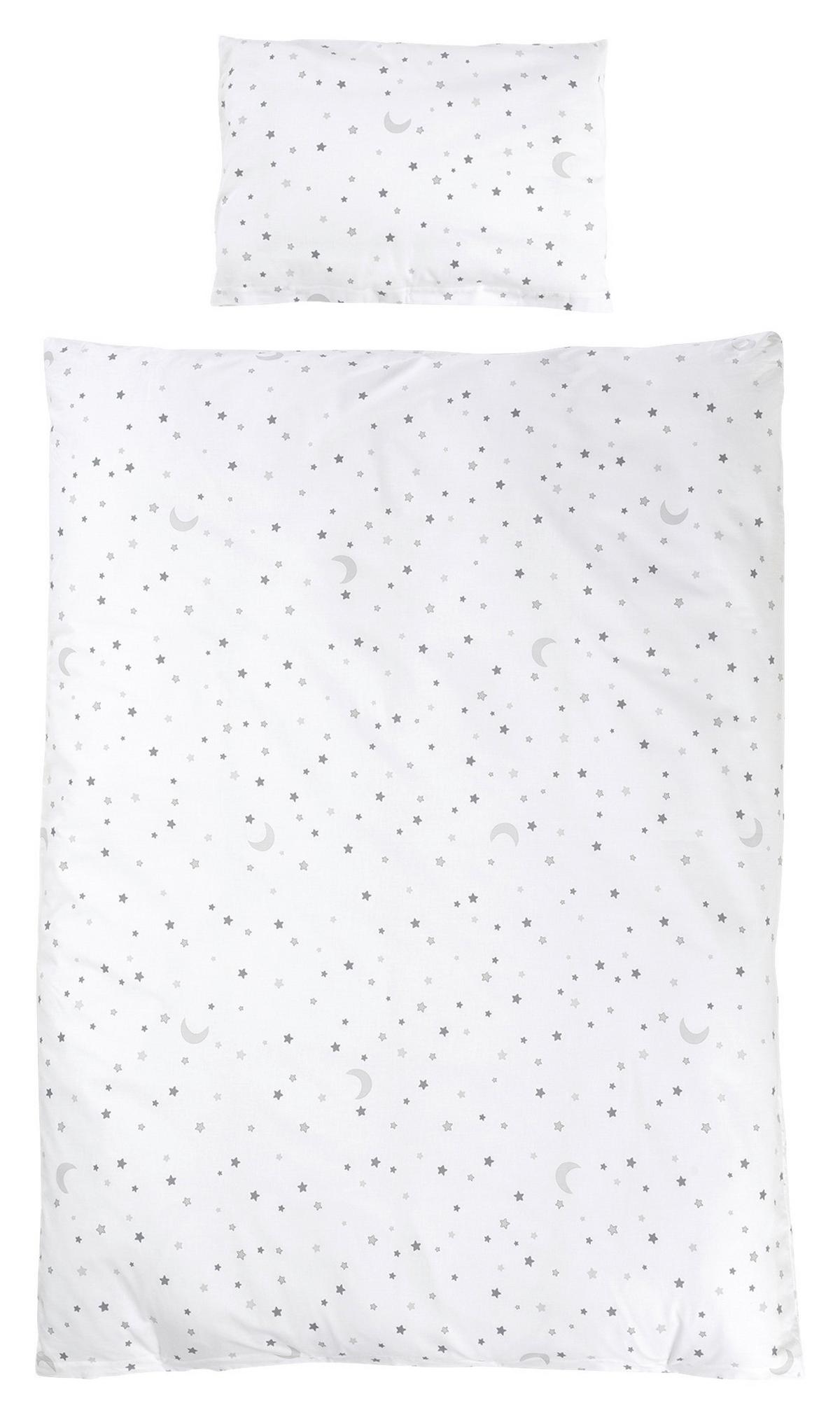 Gitterbettset Magicstar Weiß ca. 70x140cm, 5-teilig - Holzwerkstoff/Textil (70/140cm) - Roba