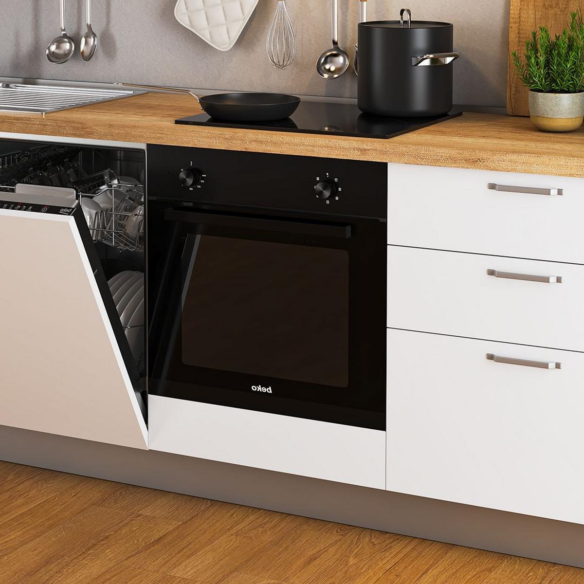 Blok Kuhinja S Aparatima Kira - bijela, Moderno, drvni materijal (240/216/60cm) - Modern Living