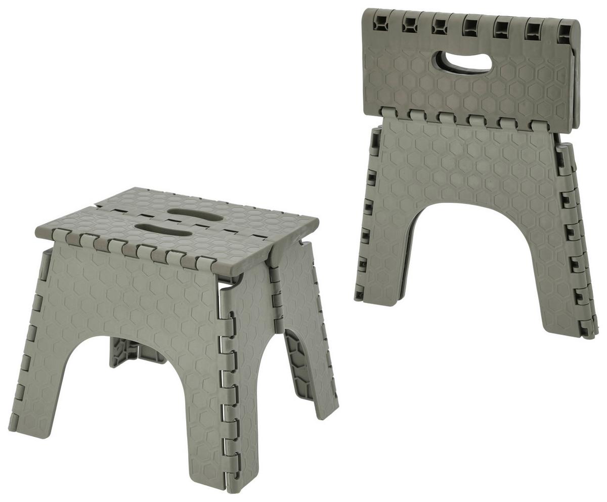 Összecsukható Fellépő Fellépő - kék/fehér, Basics, műanyag (32/35/4cm)