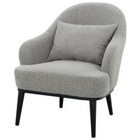 Fotelja Allegra - bež-siva/braon, Moderno, metal/tekstil (77/85/78cm) - Mömax