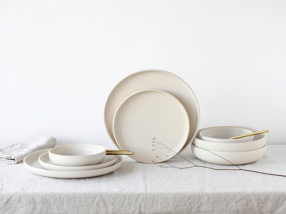 Jedilni Servis Uno Offwhite, 8-Delni - krem barve, Basics, keramika - Creatable