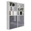 Aktenschrank Office Edition Sw Set 11 Weiß/Anthrazit - Anthrazit Hochglanz/Weiß, MODERN, Holzwerkstoff (168,8/227,2/33cm) - MID.YOU
