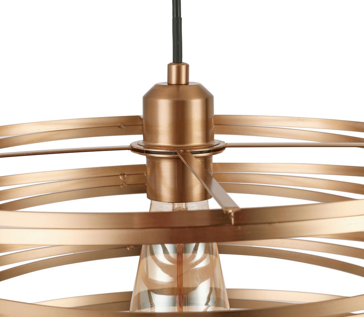 LAMPA WISZĄCA JULIA - czarny/cappuccino, Trend, tworzywo sztuczne/metal (40/120cm) - Novel