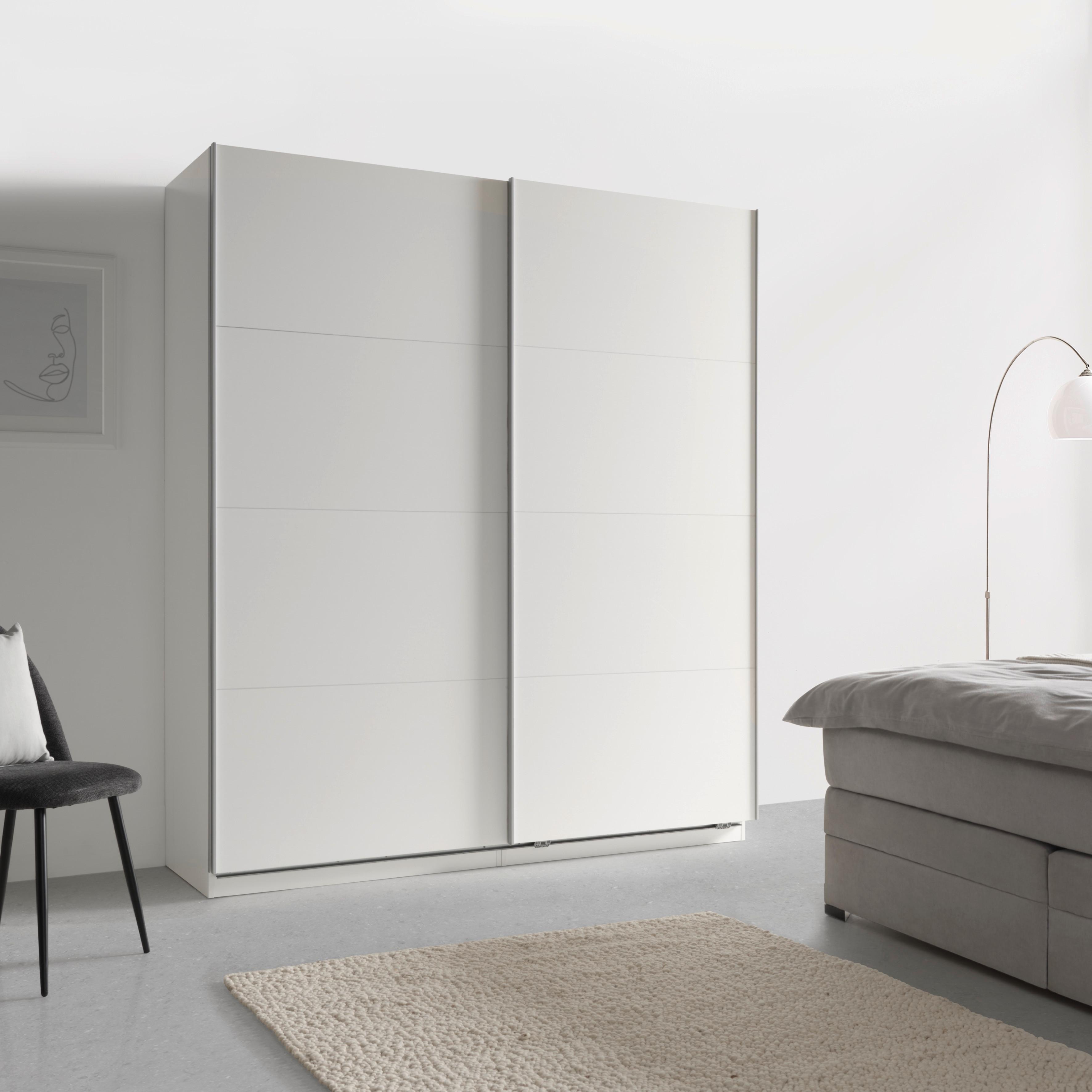 Ormar S Kliznim Vratima Unit - bijela, Konvencionalno, drvni materijal/metal (182/210/61cm) - Based
