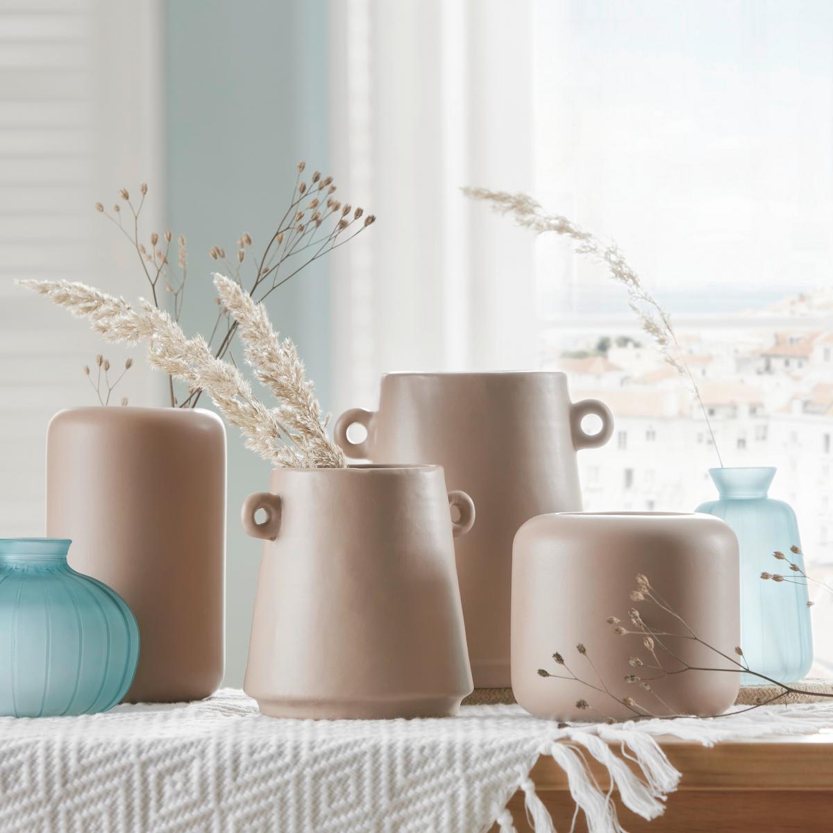 Vase Amada I In Dunkelbraun - Dunkelbraun, Basics, Keramik (11/10cm) - Modern Living