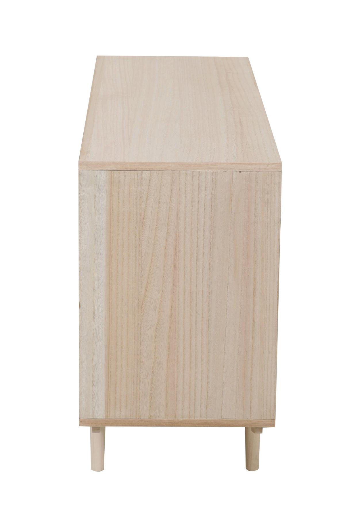 Široka Komoda Ratan, Naravna Barva - naravne barve, Design, leseni material/les (100/65/36cm) - Livetastic