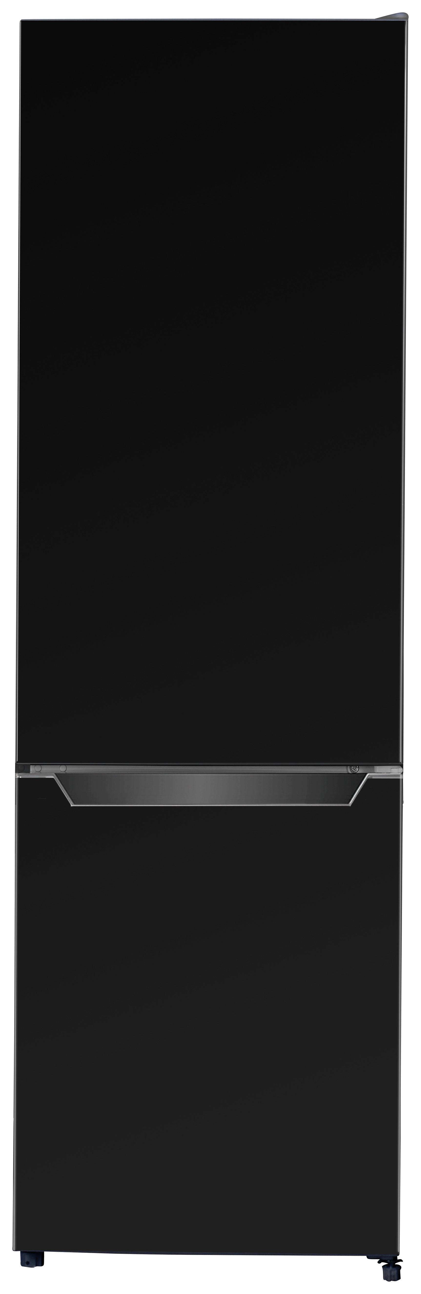 Kühl-Gefrier-Kombination Respekta Gotland Schwarz - Schwarz, Basics, Glas/Kunststoff (54/176/55cm) - Respekta