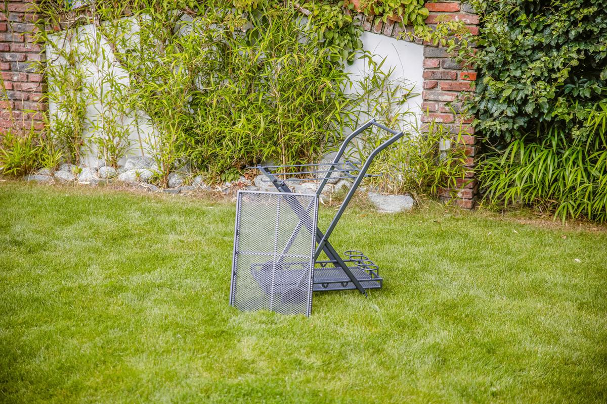 GARTEN-SERVIERWAGEN TOULOUSE - Grau, Basics, Metall (69/54/87cm) - Gardenson