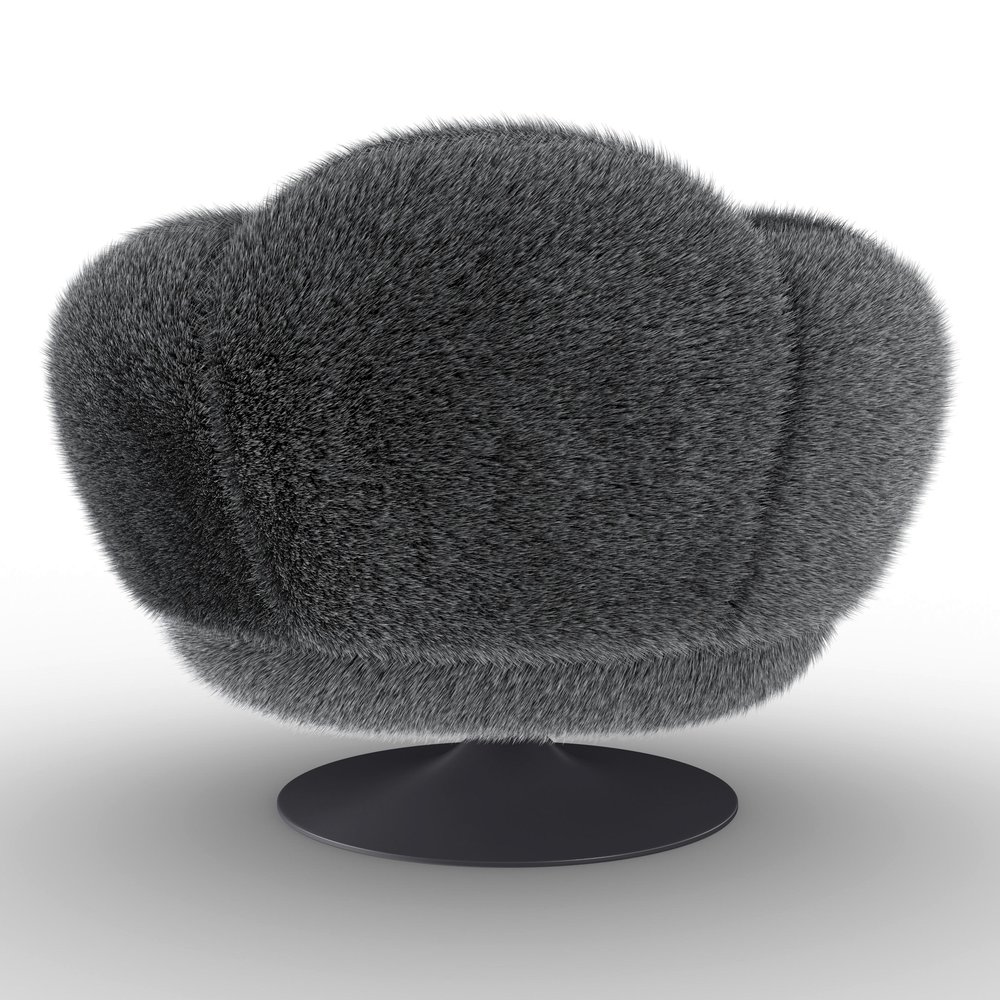 RELAXFÅTÖLJ LEO - vit/svart, Modern, metall/textil (96/78/93cm) - Bessagi Home