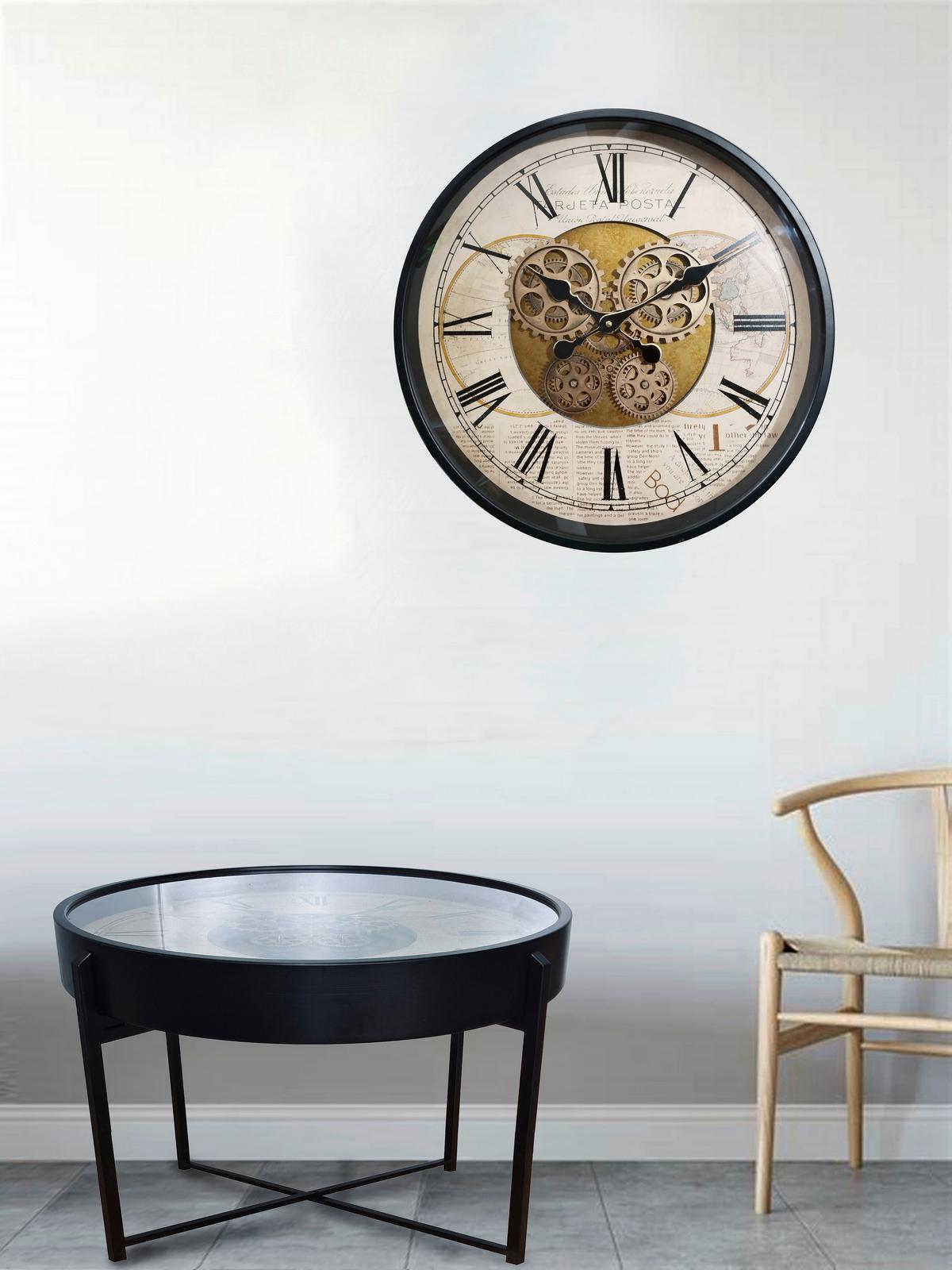 Măsuță de cafea TIME 1 - negru, Modern, sticlă/metal (71,5/57cm) - Modern Living