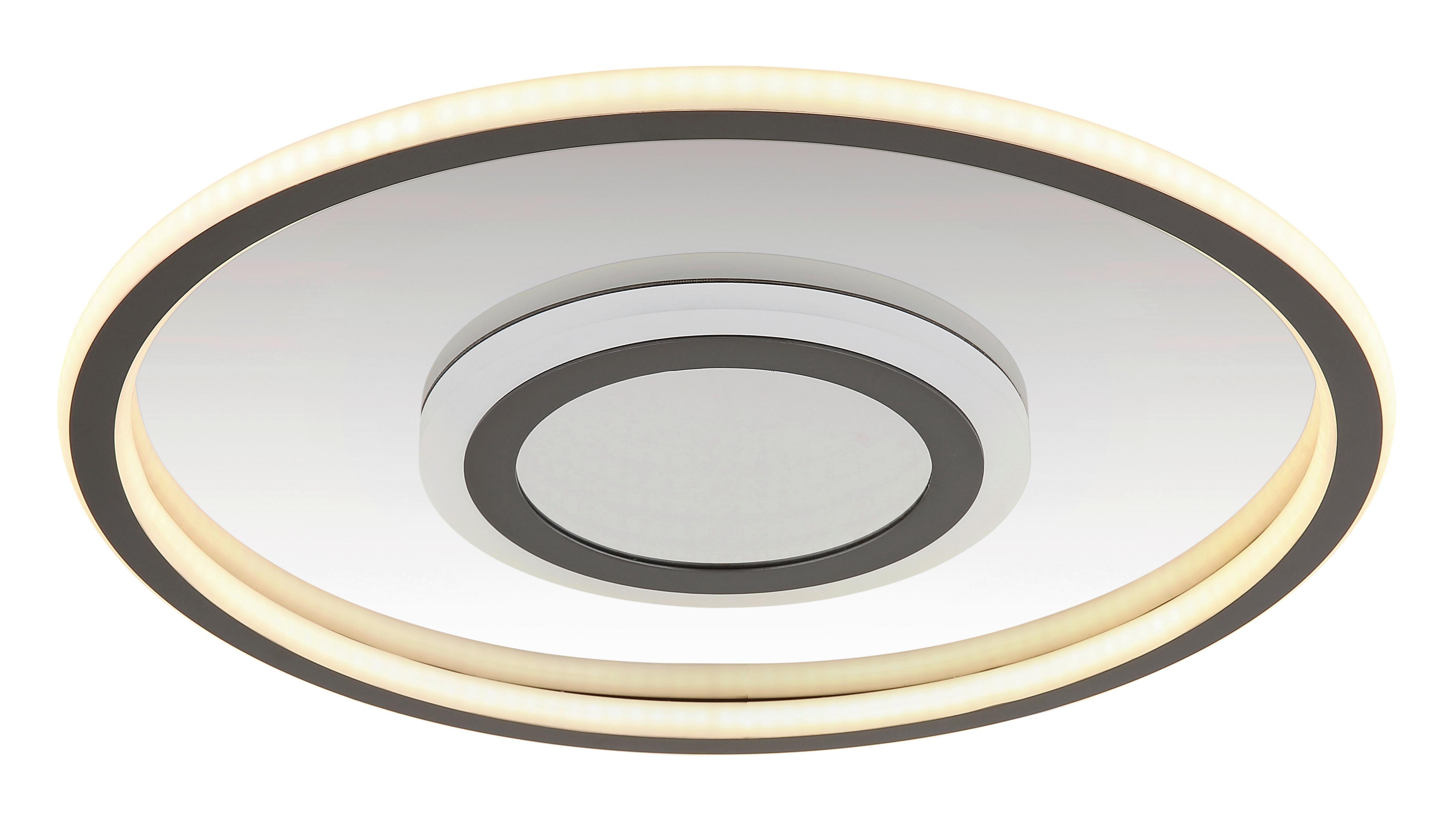 LED-DECKENLEUCHTE 48556-40 - Weiss/Grau, Konventionell, Kunststoff/Metall (43,2/5cm) - Globo