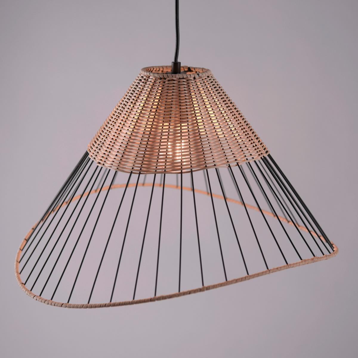 Hängeleuchte Reed in Metallfarben max. 60 Watt - MODERN, Kunststoff/Metall (48/48/120cm)