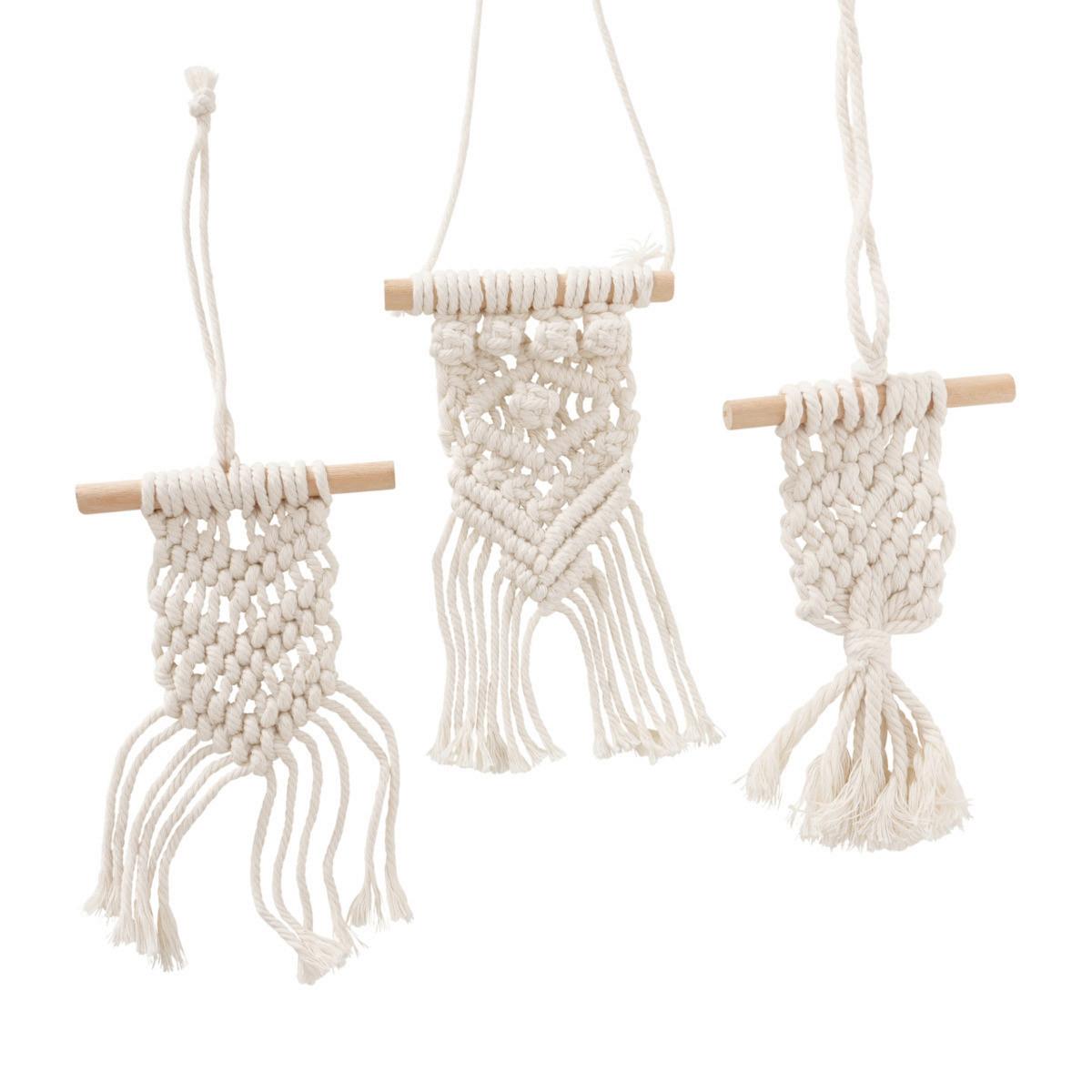 Dekohänger Tapis I in Cremeweiss - Basics, Textil (10/17cm) - Modern Living