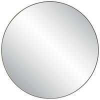 LUSTRO ŚCIENNE TONDO - czarny, Trend, metal/szkło (80/80/3,5cm) - Xora