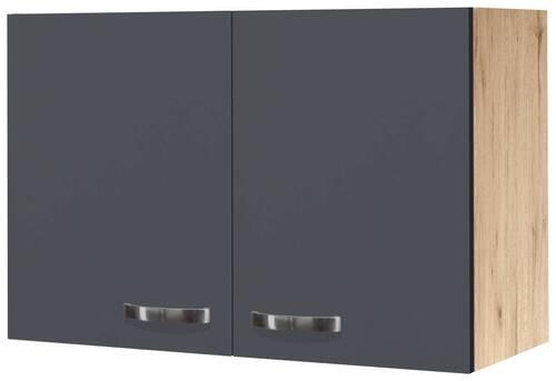 Corp superior de bucătărie SHADOW   H80 - gri închis/stejar San Remo, Modern, material pe bază de lemn (80/54/32cm)