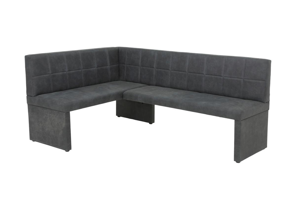 ECKBANK MELANIE REB - Anthrazit, MODERN, Holz/Textil (200/90cm) - P & B