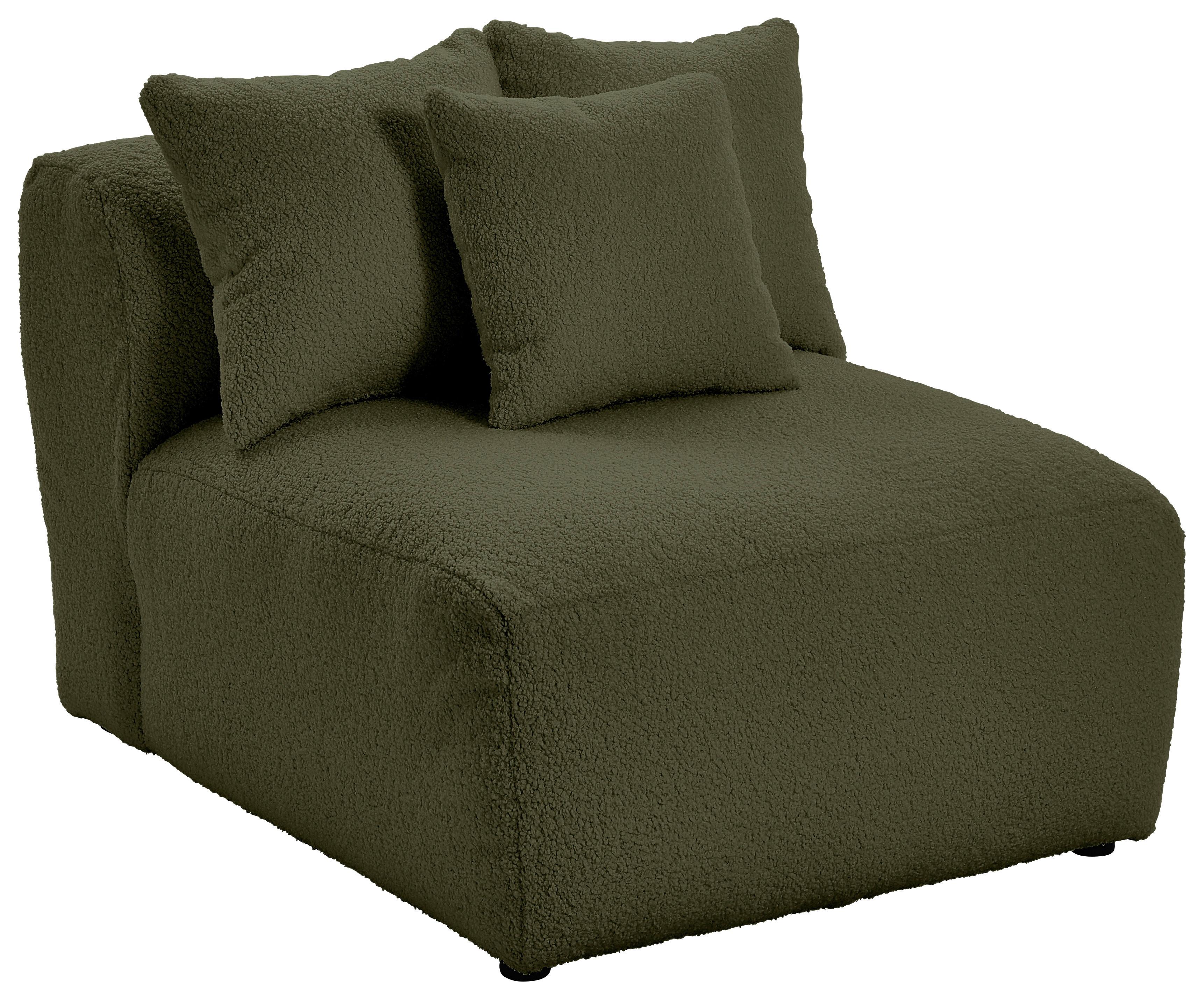 Modul Sofaelement Bloom Olivgrün - Olivgrün, Trend, Textil (85/70/122cm) - Livetastic