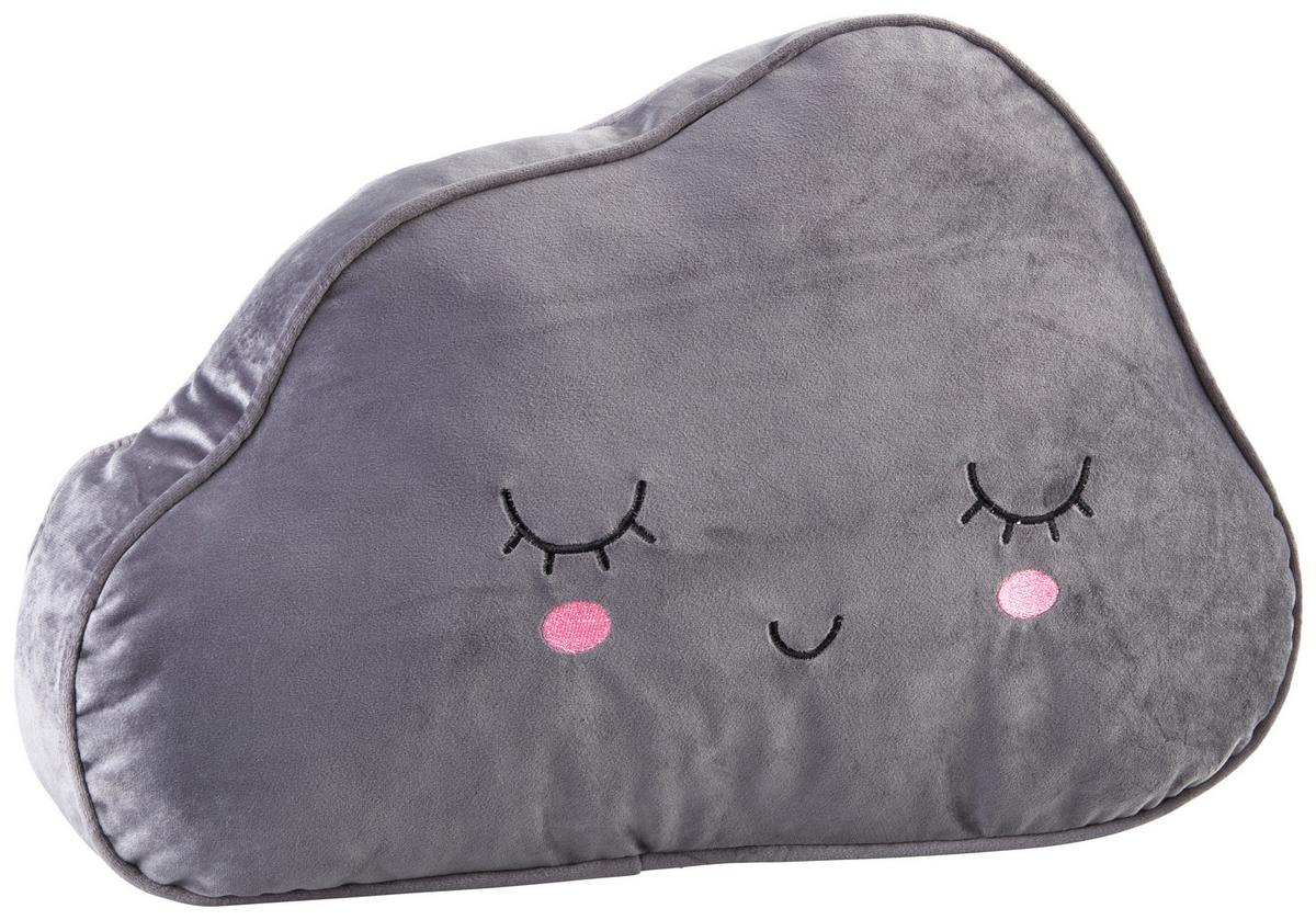 Díszpárna Claudia - szürke, Konventionell, textil (45/29/6cm) - Modern Living