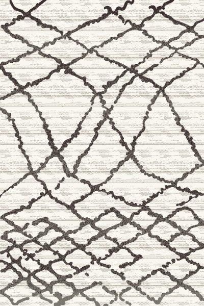 Webteppich Spinne 2 in Anthrazit/Creme ca.120x170cm - Anthrazit/Creme, KONVENTIONELL, Textil (120/170cm) - Modern Living