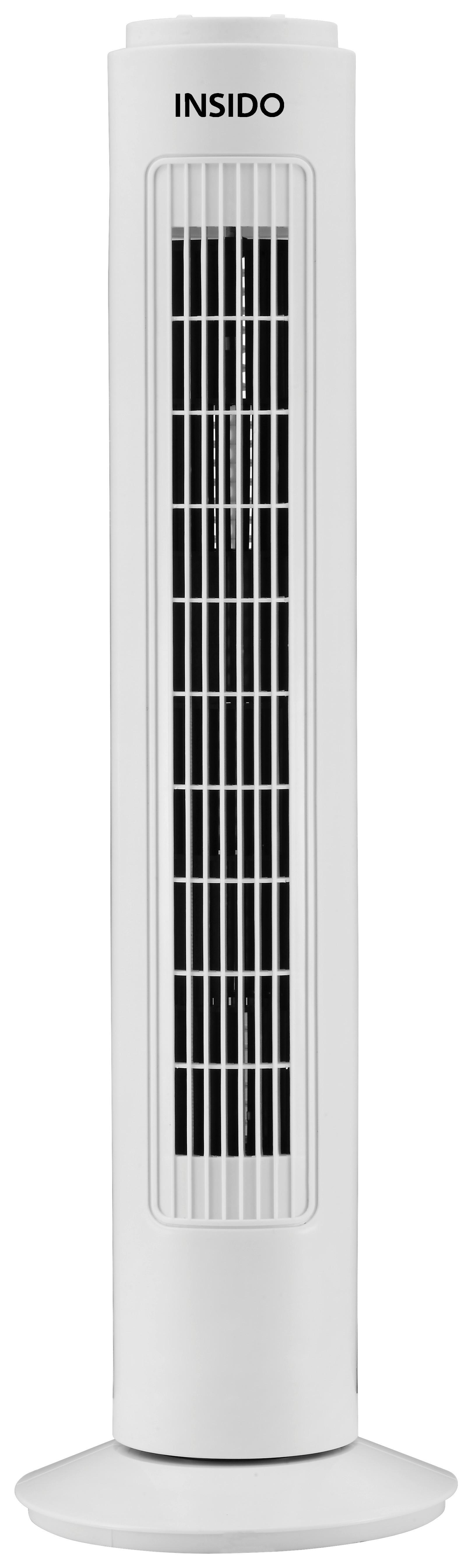 Standventilator Laurenz in Weiß max. Watt - Weiß, Kunststoff (22/74cm) - Insido