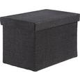 Tárolódoboz Cindy - antracit, modern, textil (38/24/26cm) - MÖMAX modern living