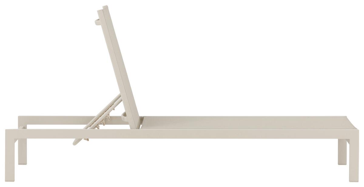 SONNENLIEGE COPACABANA - Beige, KONVENTIONELL, Metall (60/30/195cm) - Gardenson