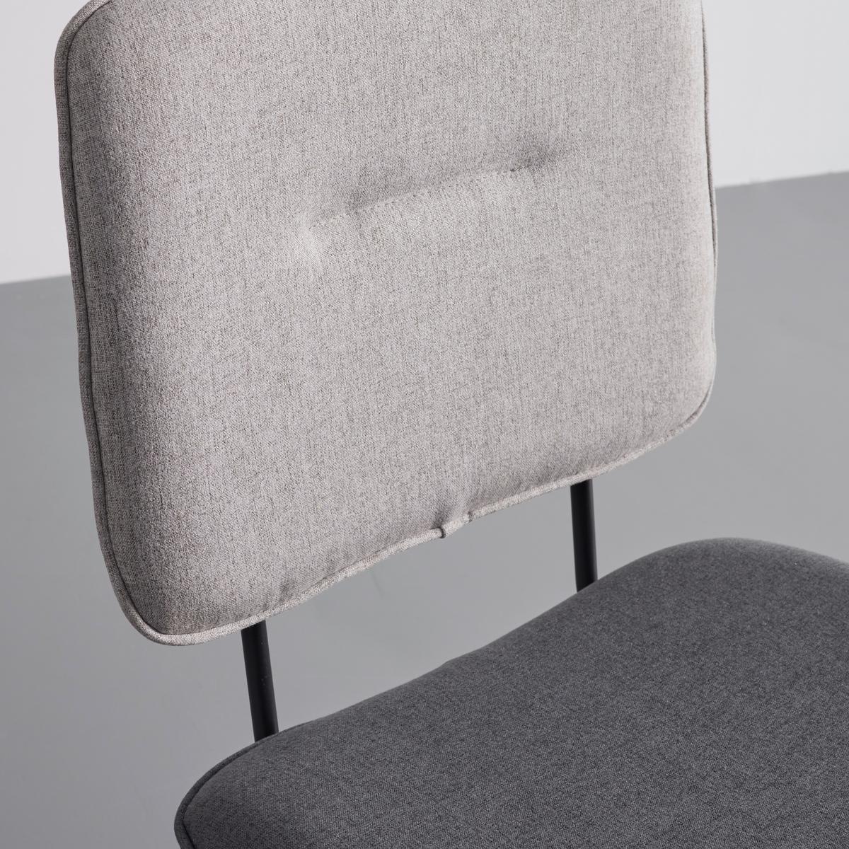 KRZESŁO AVA - jasnoszary/czarny, Modern, metal/drewno (49/85/62cm) - Bessagi Home