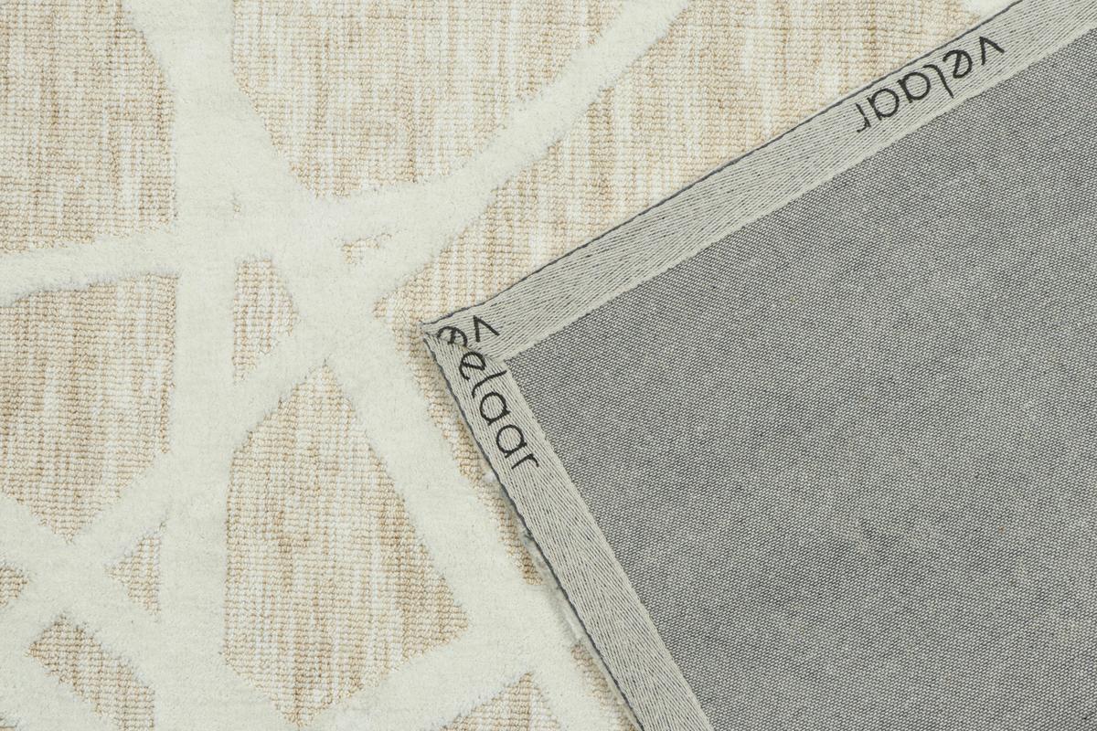 Teppich Verona Cutloop Weiß/Beige ca. 160x230cm - Beige/Weiß, Basics, Textil (160/230cm)