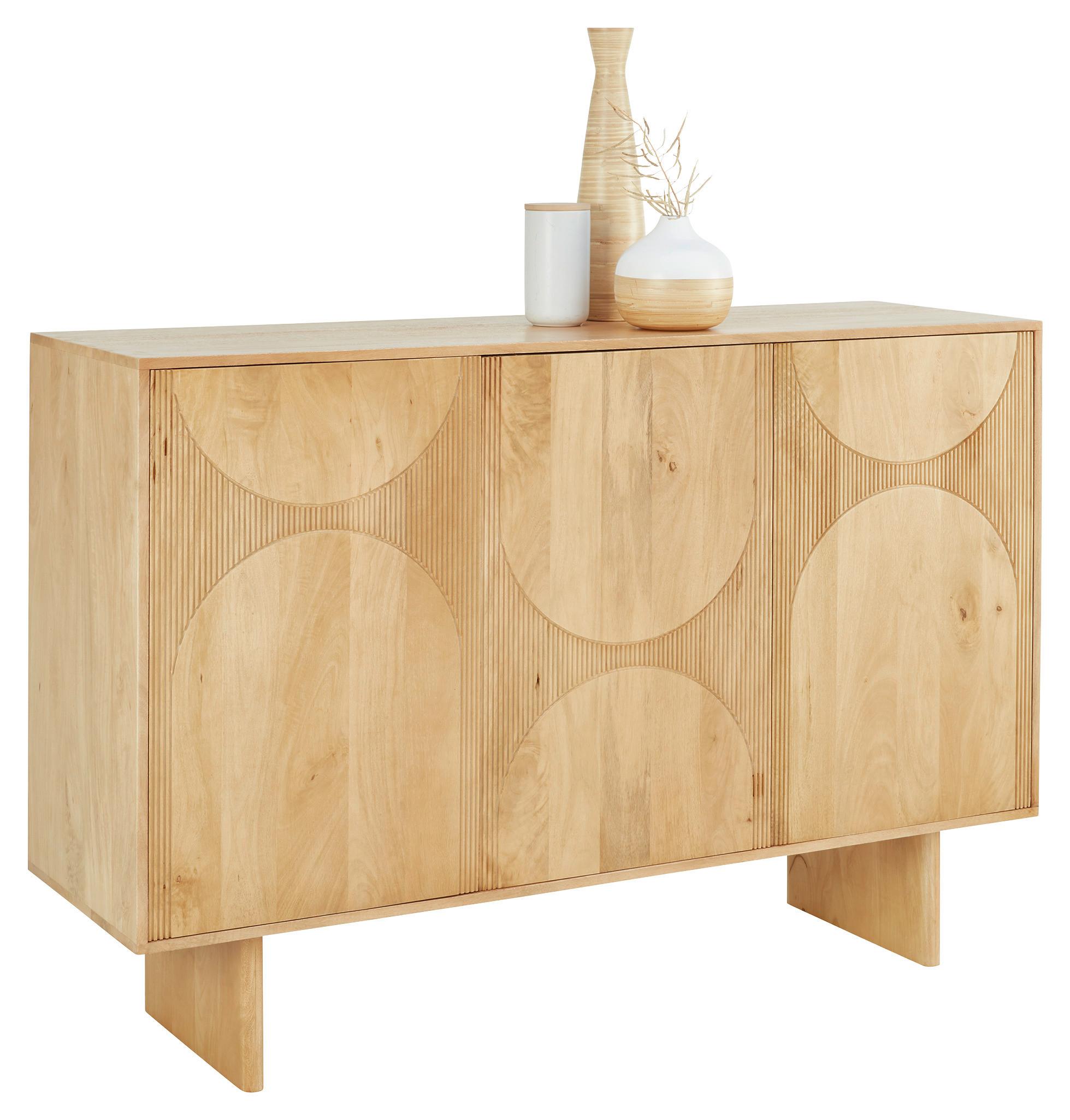 Sideboard Curve in Eichefarben - Eichefarben, MODERN, Holz (150/100/45cm) - Zandiara