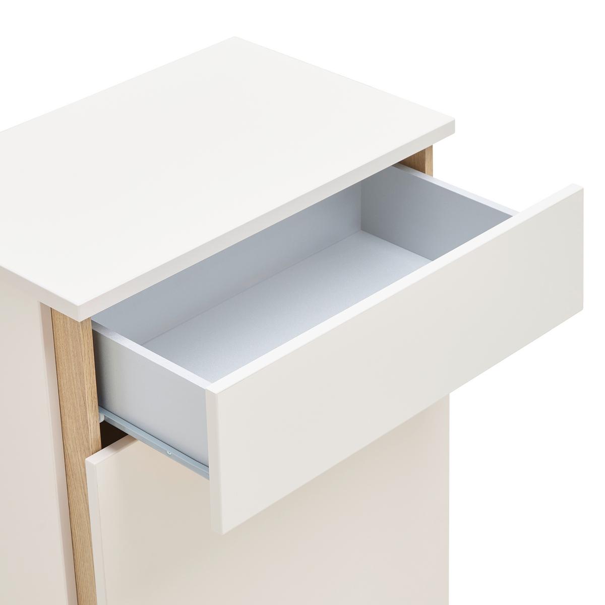 Schuhschrank Antonio Creme/Eichefarben - Eichefarben/Creme, MODERN, Holzwerkstoff/Kunststoff (61/133/38cm) - Mömax