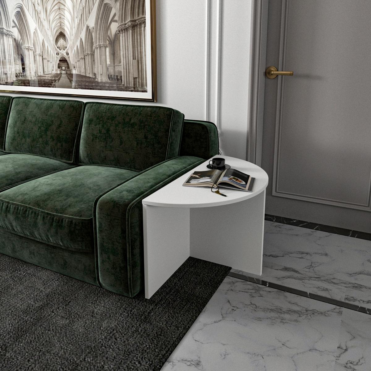 COUCHTISCHSET DOLUNAY COUCHTISCH - Weiss, Design, Holzwerkstoff - Livetastic