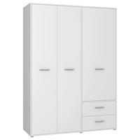 Dulap Cu Uși Rotative Mokkaris - alb, Konventionell, material pe bază de lemn (144/200/53cm)