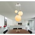 Hängeleuchte Joel, max. 60 Watt - Opal, KONVENTIONELL, Glas/Metall (52/80cm)