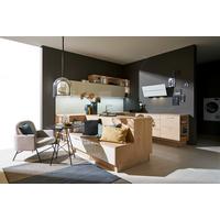 Einbauküche Artwood / Lux in Weiß / Eichefarben - Eichefarben/Weiß, MODERN, Holzwerkstoff - Nolte Küchen