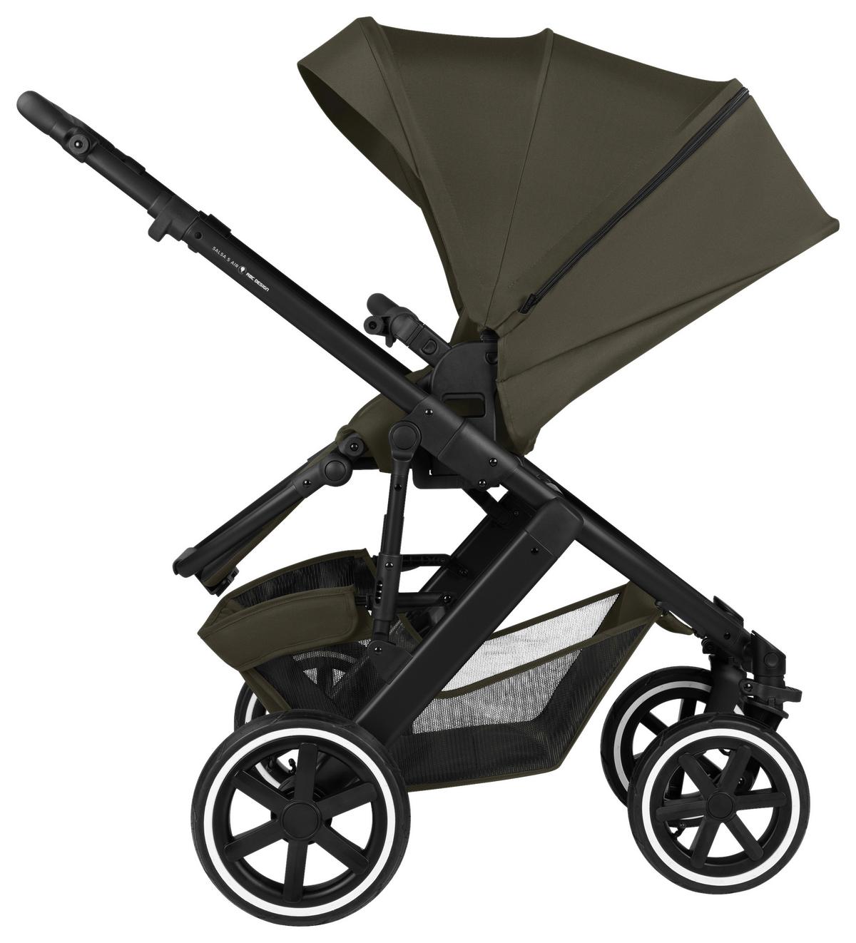 WÓZEK DZIECIĘCY SALSA 5 AIR - szarobrązowy, Basics (63/118/95.5cm) - ABC Design