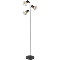 STEHLEUCHTE 54017-3S - Schwarz, Basics, Metall (30,5/25/161cm) - Globo
