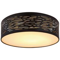 Led Svjetiljka Stropna 15342d1 Tunno - bijela/crna, Design, metal/plastika (38/13cm) - Globo