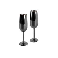 Kozarec Za Penino Bubble, 2 Kos - črna/visoki sijaj, Basics, kovina (6,3/6,3/22,5cm) - Echtwerk