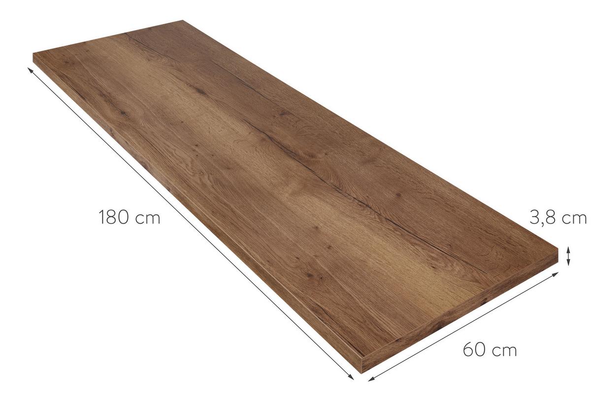 Küchenblock Touch Low m. Geräten Grau - Eiche dunkel/Edelstahlfarben, MODERN, Holzwerkstoff/Metall (300cm) - Nobilia