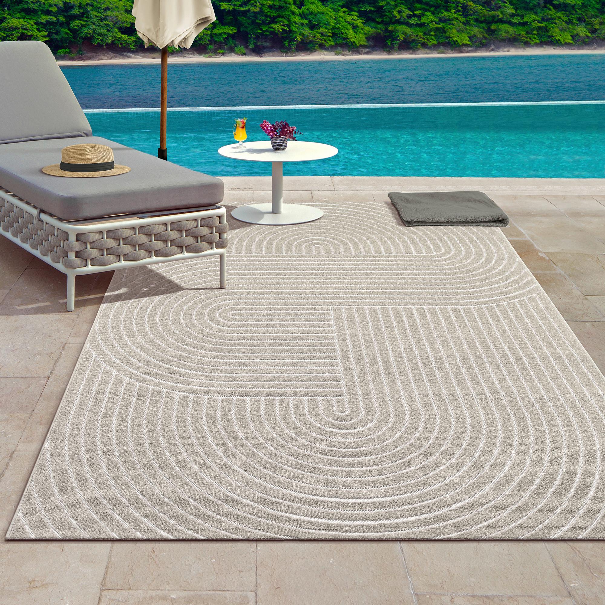 OUTDOORTEPPICH Beige ca. 140x200cm - Beige, KONVENTIONELL, Textil (140/200cm)