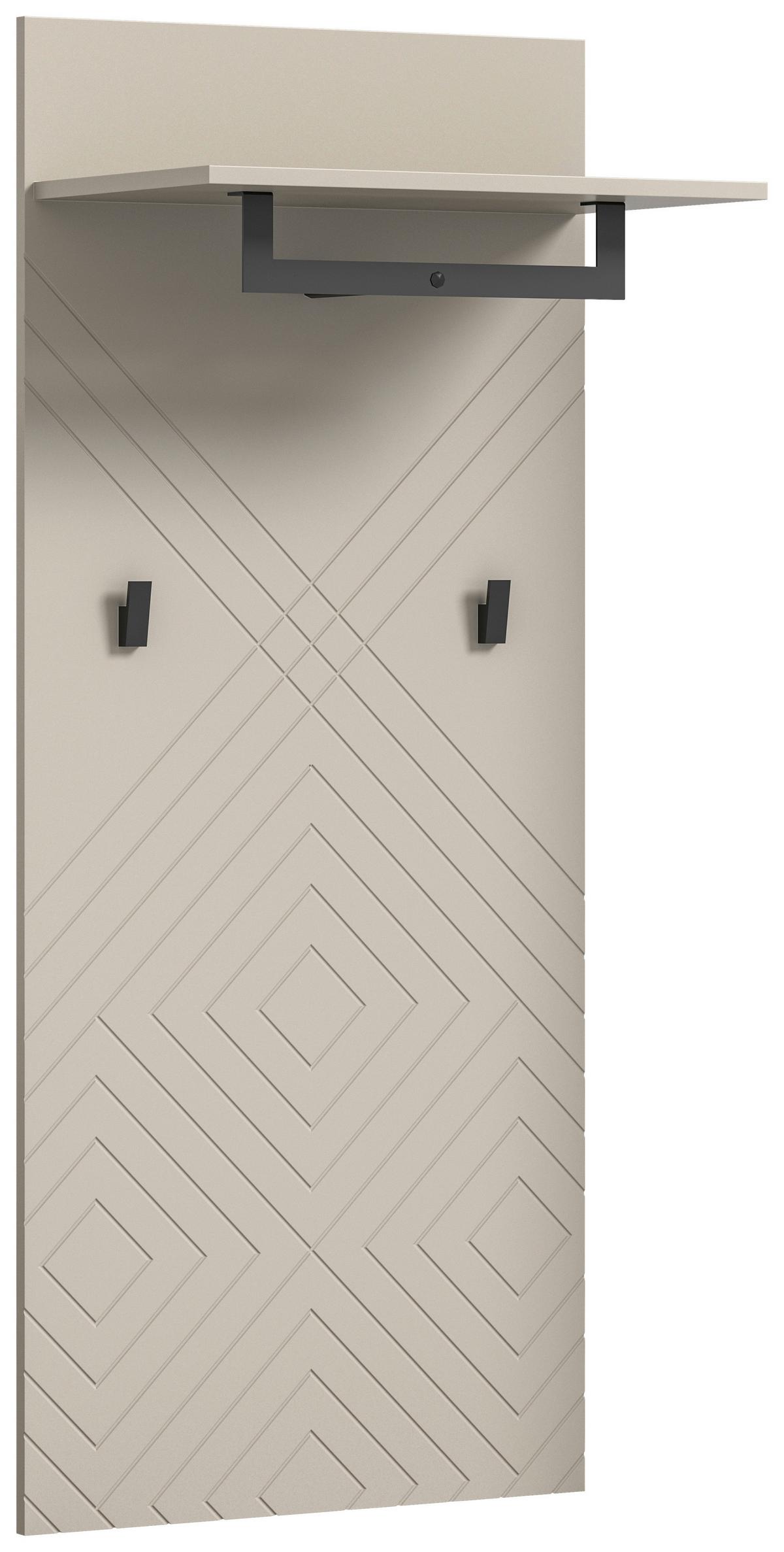 Garderobni Panel Notes, Pribl. 60x140 Cm, Peščeno Bež - Design, leseni material (60/140/35cm) - MID.YOU