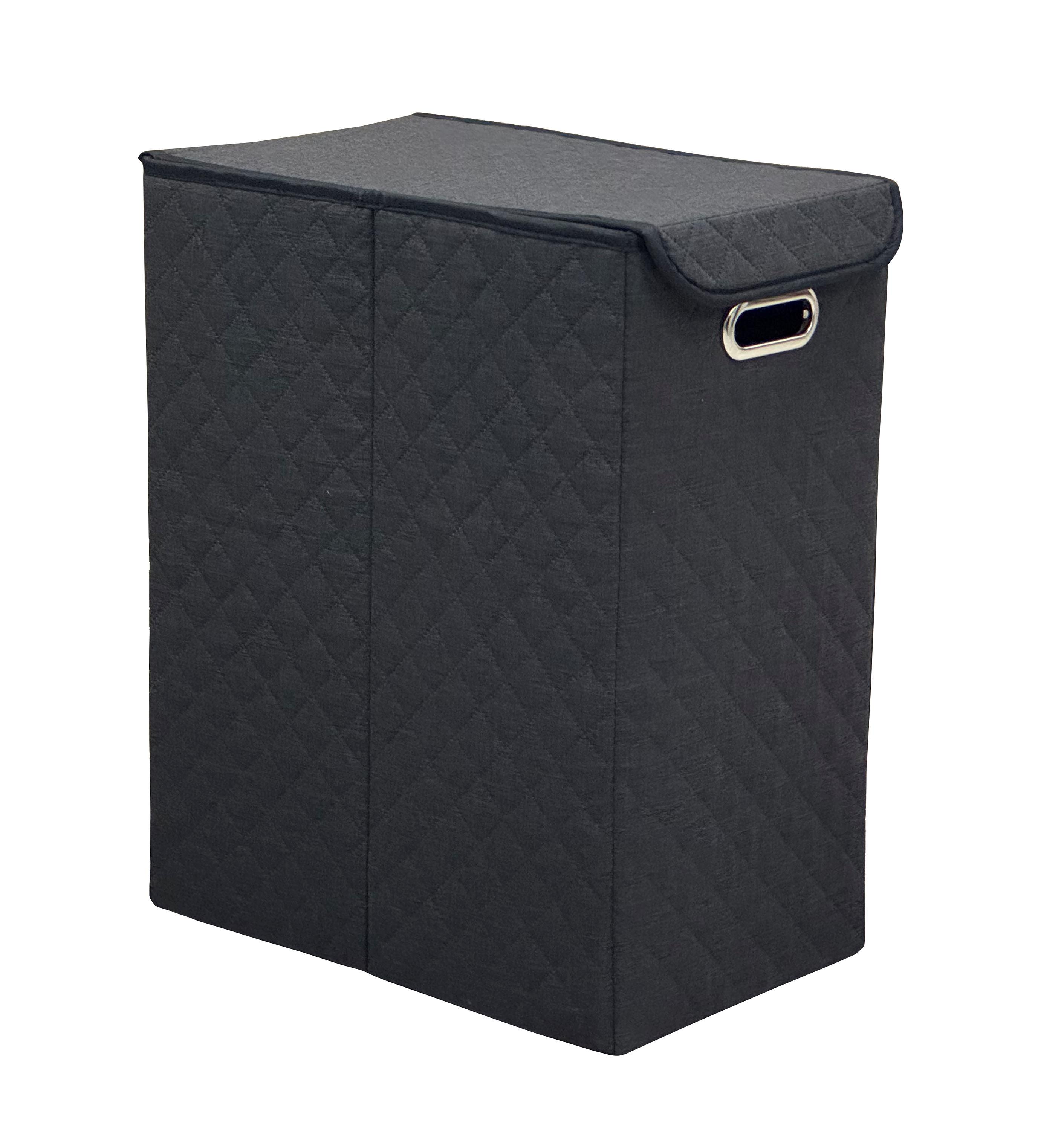 Coș de rufe Oxford I - negru, Modern, carton/metal (25/40/50cm) - Mömax