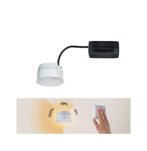 LED-Deckenleuchte Nova Coin in Satin max. 6 Watt - Basics, Kunststoff (5cm) - Paulmann