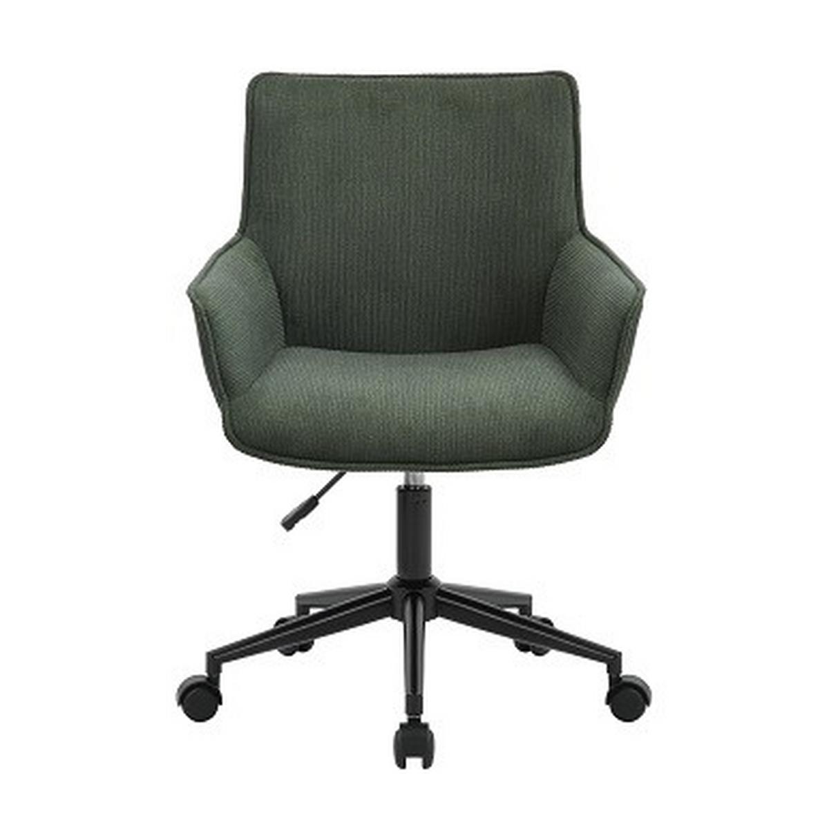 chaise pivotante in Dunkelgrün - Dunkelgrün/Schwarz, Modern, Kunststoff/Textil (57/83-93/62cm) - Mömax