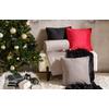 COUSSIN DÉCORATIF VIOLA - rouge, KONVENTIONELL, textile (45/45cm) - Premium Living