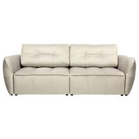 Boxspring Kanapéágy Bombei - bézs/szürke, Modern, faalapú anyag/textil (243/94/125cm)